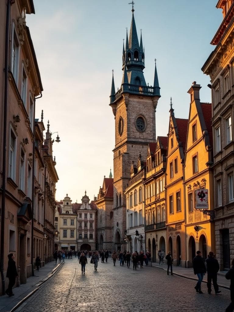 Gata i Prags gamla stad